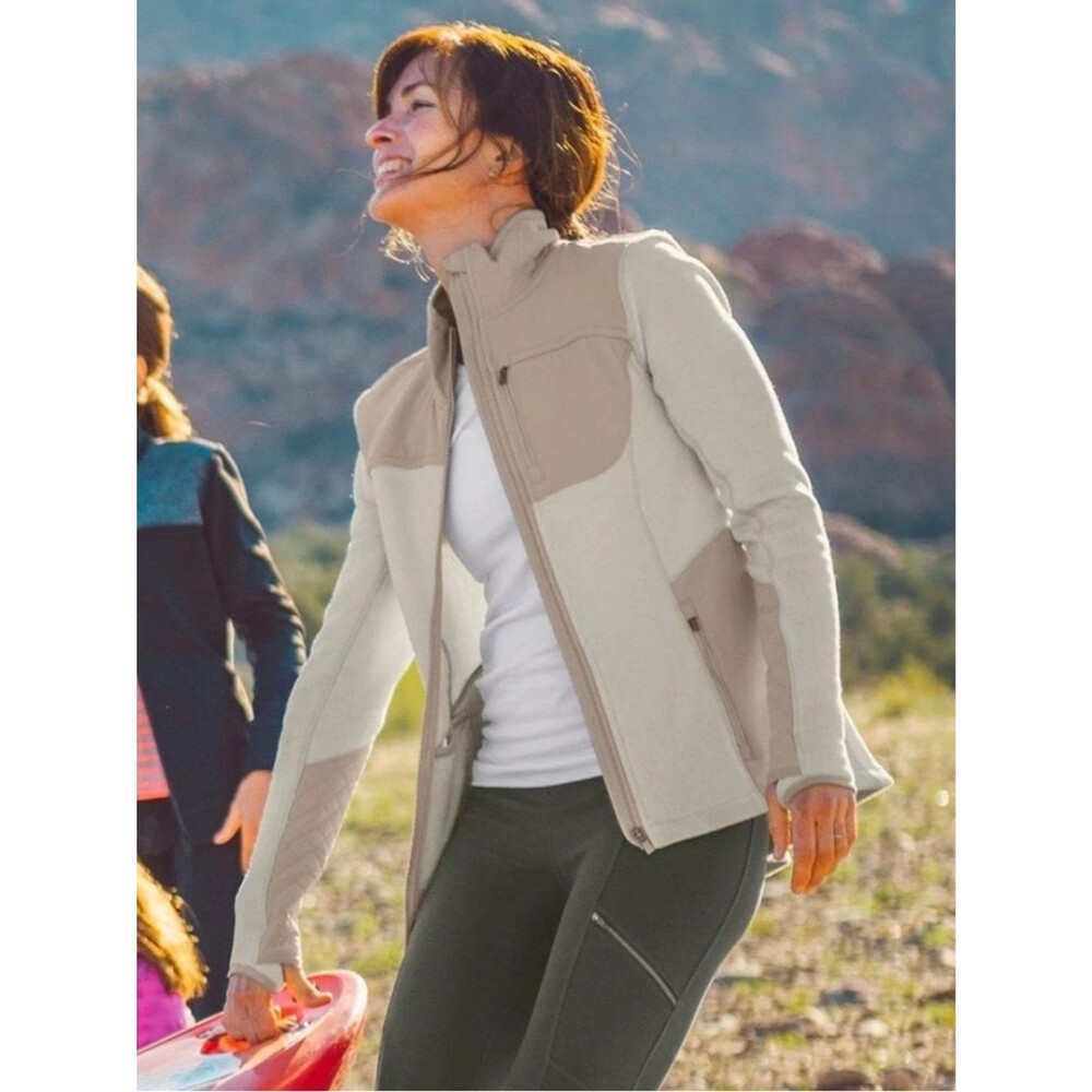 Athleta sandcastle heather truckee jacket